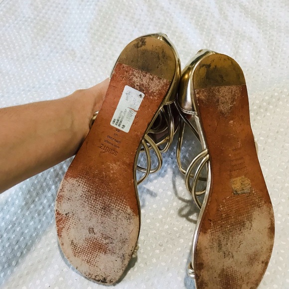 SCHUTZ gold sandals - Picture 8 of 9